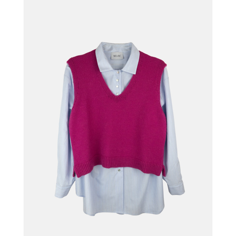 Camicia righe + gilet...