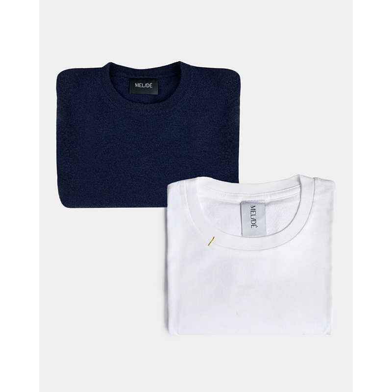 Maglione blu + tshirt