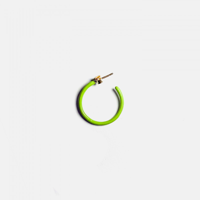 Orecchino hoop verde